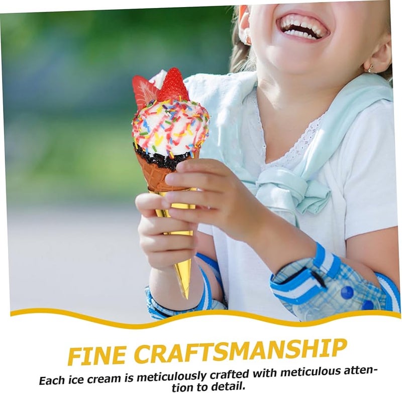 Lifelike Fake Ice Cream Cone Display Prop For Shop Decoration And Photography - Image 4